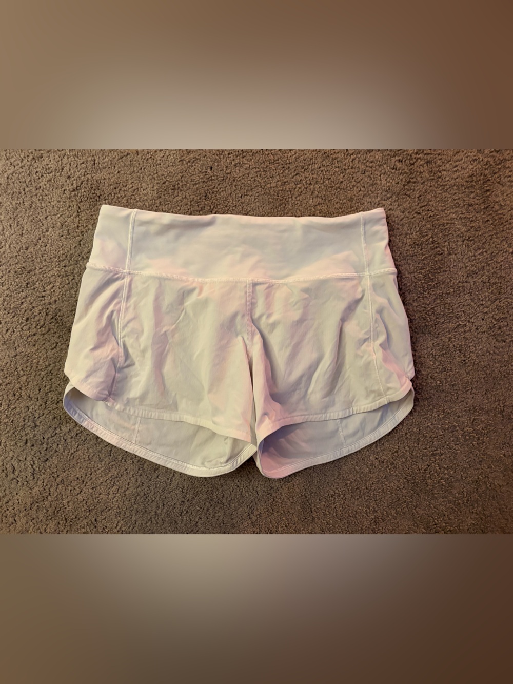 lululemon athletica White Performance Running Shorts